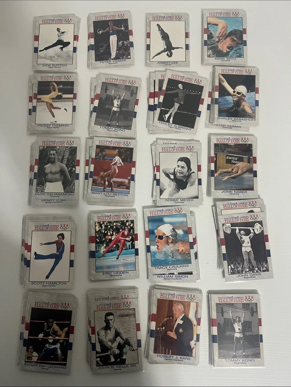 Vintage 90s US Olympics Hall of Fame Trading Cards - 20 Per Lot